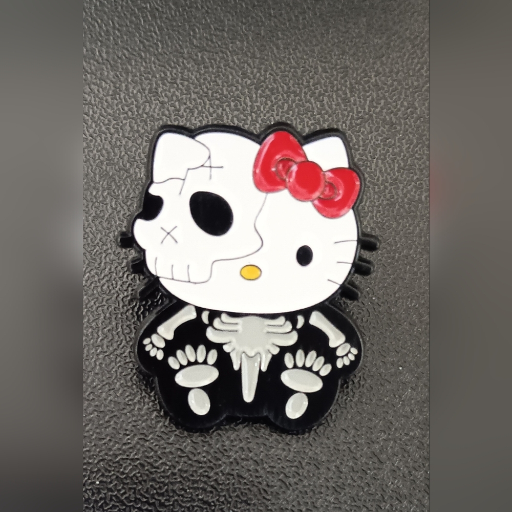 Hello Kitty Skeleton Enamel Pin (NEW)